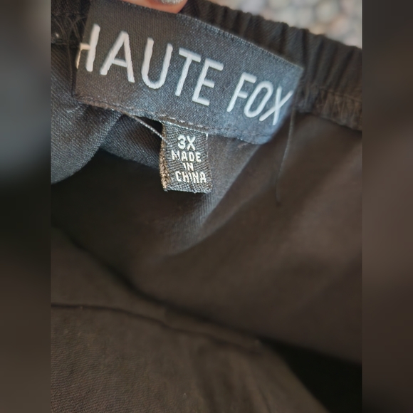 HAUTE FOX Black Lace-Up Mini Dress Plus Size - Picture 10 of 12